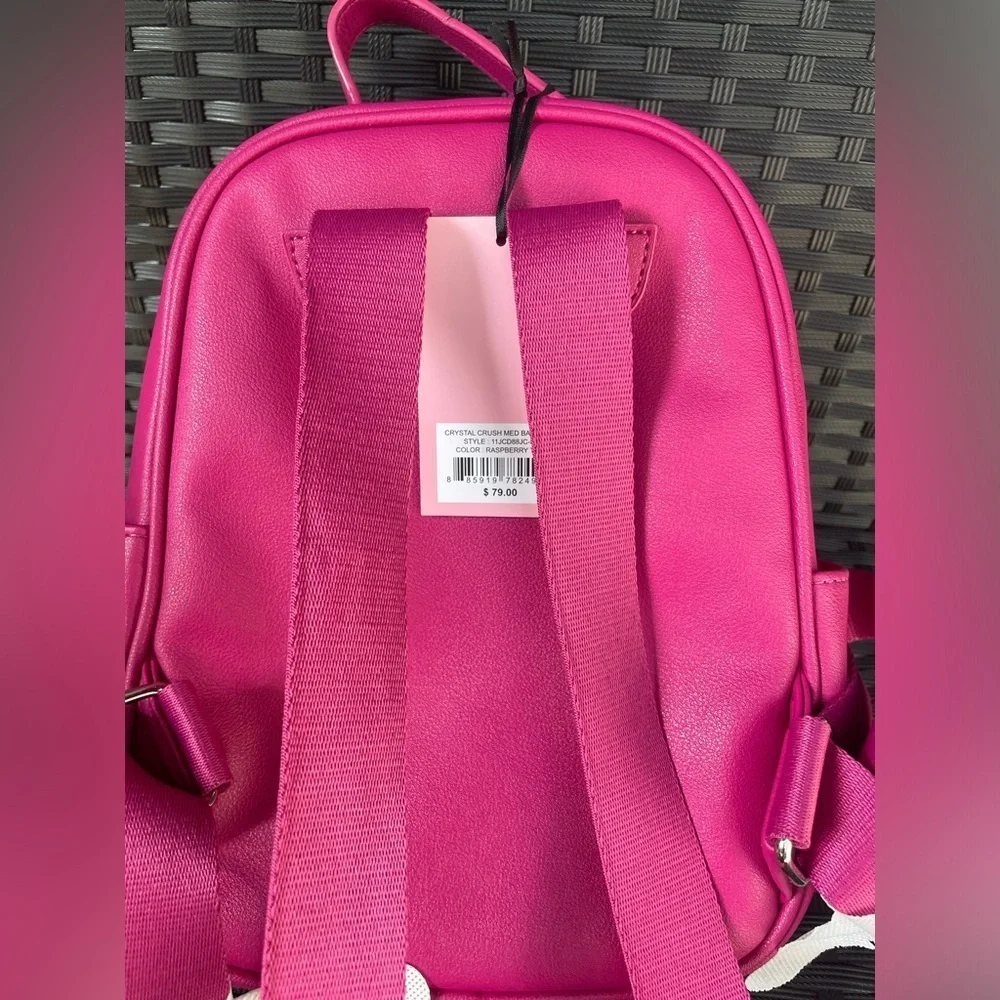 Juicy Couture Backpack,Juicy Couture Pink Backpack with Silver Accents